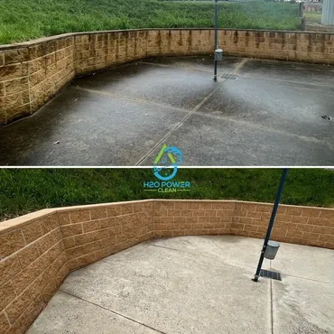 Pressure cleaning a Melbourne driveway