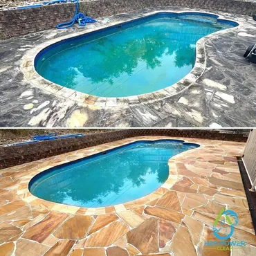 Pressure cleaning a Mitcham driveway and outdoor area